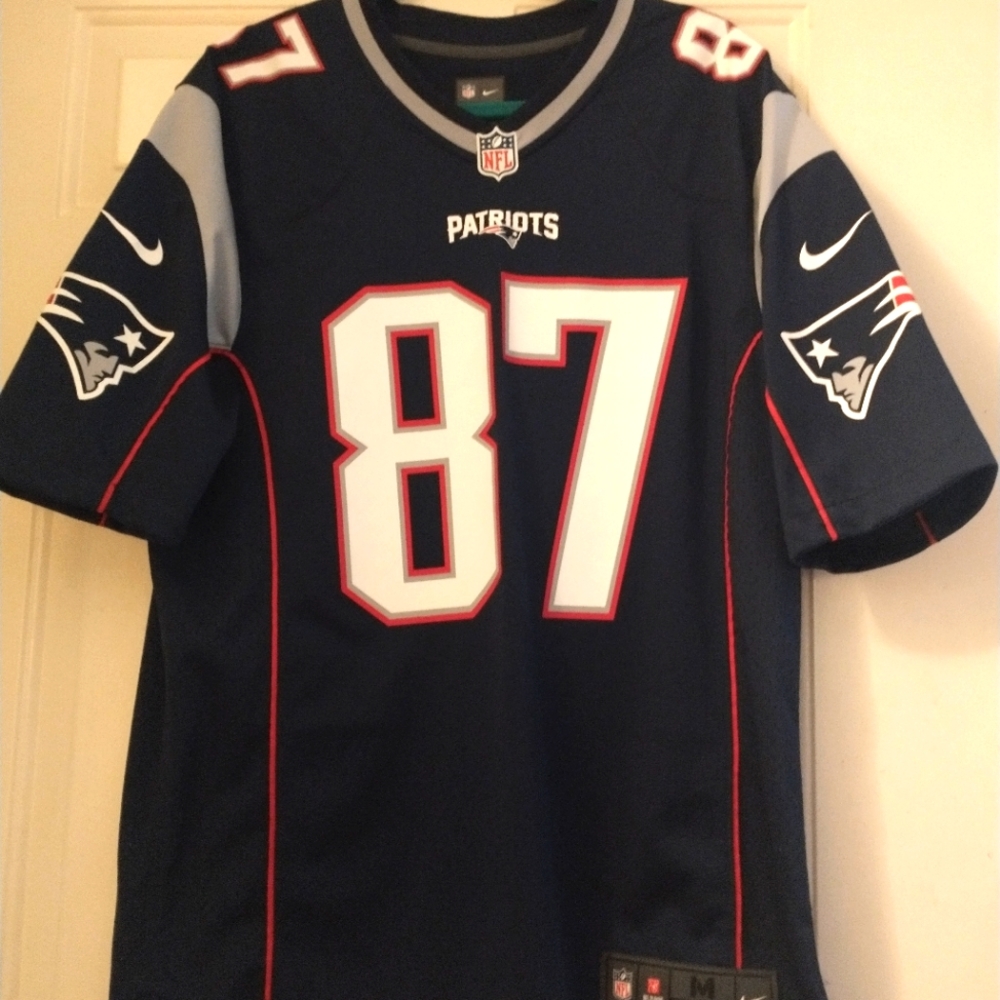 Nike Patriots blue jersey gronkowski 87 size Medium